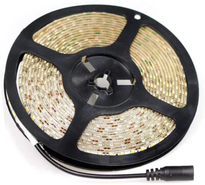 Striscia led 2835 strip 5 metri bobina 600 led luce bianca 6500k waterproof ip55 - Immagine 1 di 2