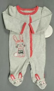 New Baby Girl Clothes Koala Baby Newborn Bunny Love Footed Sleep N Play Outfit - Picture 1 of 3