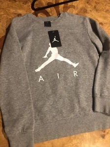 Air Jordan Boys Grey Sweatshirt Size 12-13 - Picture 1 of 1