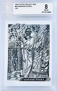 Topps Project 2020 Mariano Rivera #91 JK5 BGS 8 Tough Grade Low Print Run HOF