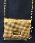 Nordstrom's Magid Gold Evening Bag, Clutch W/shoulder Chain (new With Tags)