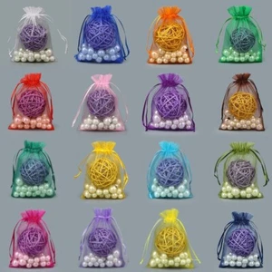Multi-Color Organza Pouch Jewelry Gift Candy Bags Valentine's Day 100PCS Wrag - Picture 1 of 8
