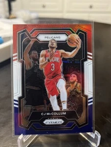 2023-24 Panini Prizm CJ McCollum Red White Blue - Picture 1 of 2