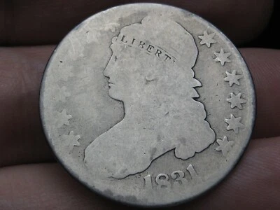 Medio dólar de plata busto tapado 1831 - Sobre buenos detalles Foto 1 de 4