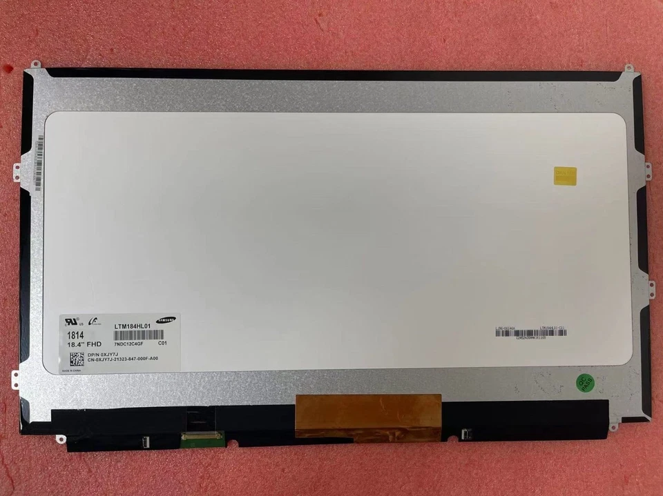 LTM184HL01  40Pins 1920×1080 FHD  Glossy 60HZ  For Dell Alienware M18x - Image 1 of 2