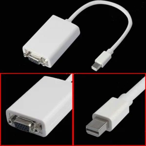 MINI DISPLAYPORT DISPLAY PORT DP TO VGA CABLE ADAPTER FOR APPLE MACBOOK - Picture 1 of 4