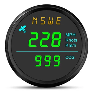 52mm LCD Digital GPS Speedometer Odometer Gauge Waterproof for Boat Car Truck - Picture 1 of 14