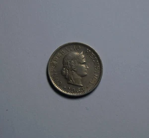 5 Rappen Switzerland Switzerland Helvetia Coin 1963 Coin Excellent!  - Picture 1 of 2