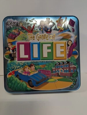Milton Bradley THE GAME OF LIFE COLLECTORS EDITION 2000 In Metal Tin COMPLETE - Image 1 of 4