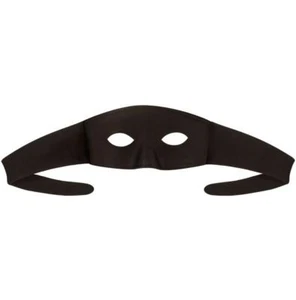 Adults Highwayman Bandit Eye Mask Zorro Masquerade Fancy Dress Costume Accessory - Picture 1 of 1