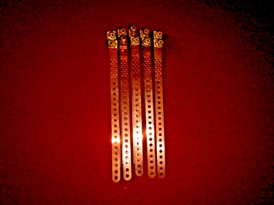  Copper-Clad Steel Ground Strap - 9" long -  10 pieces  - Image 1 of 4