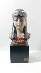Vintage 1980s Marco Giner Egyptian Queen Porcelain Bust Sculpture Made In Spain - Bild 1 von 14