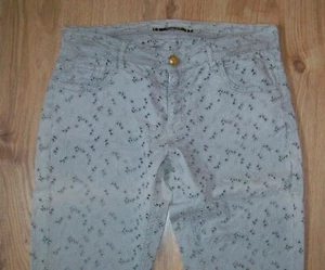 MONOCROM Chino 7/8 Hose 34 XS 25 herrlicher Look Loch-Muster Made in Italy TOP - Bild 1 von 8