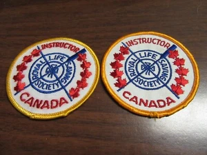 Canada Royal Life Saving Society Pocket Patches, 2 Different in lettering QQ - Picture 1 of 1