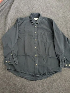 Eddie Bauer Hemd Damen S Petite Schwarz Baumwolle Button-Down Langarm Freizeit - Bild 1 von 7