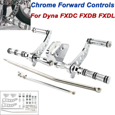 Controles dianteiros CNC de tarugo para Harley Dyna Super Glide Street Bob FXD Low Rider - Imagem 1 de 4