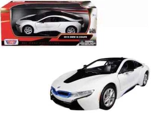 MotorMax 2018 BMW i8 Coupe White 1:24 Diecast Model #79359WH - Picture 1 of 1