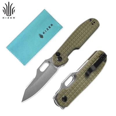 Kizer Cormorant Clip Point Folding Pocket Knife 154CM Blade G10 Handle V4562C1 - Image 1 of 4