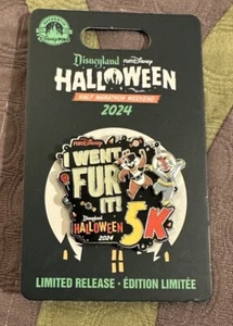 Disneyland Run Disney 2024 Marathon Weekend Chip N Dale 5K Halloween LR Pin - Picture 1 of 2