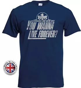 T-shirt STARSHIP TROOPERS maglietta 'You Wanna Live Forever'.Unisex, stampa aderente - Foto 1 di 9