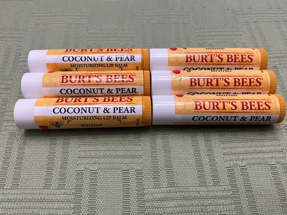 6 - Burt's Bees Coconut & Pear Moisturizing Lip Balm 0.15 oz - Image 1 of 1