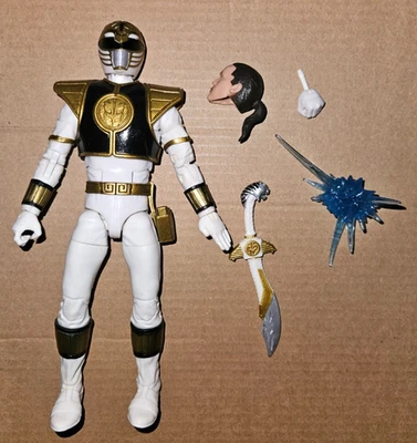 Power Rangers Lightning Collection White Ranger Tommy MMPR Mighty Morphin - Image 1 of 3