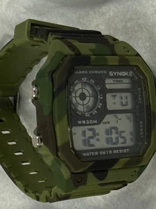 Mens LED Military Digital Sports Luminous Waterproof Quartz Watch - Picture 1 of 12