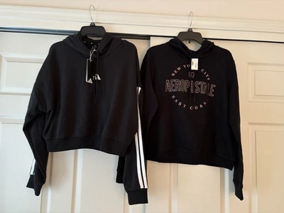 Lot Women’s Sweatshirts All NWT! Adidas, Aeropostale, XL Retail $105 - Image 1 of 4
