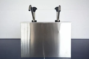 Bomba dispensadora de salsa de 2 cubos exprimir dispensador de condimentos inoxidable j - Imagen 1 de 4