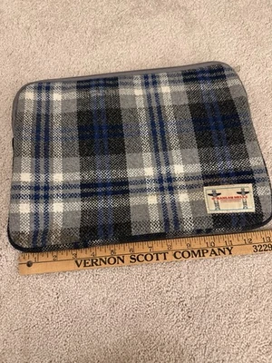 Estojo macio raro para laptop O’ Hanlon Mills Carragan lã Kerry/poli xadrez - Imagem 1 de 3