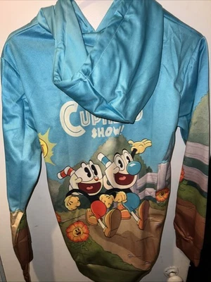 The Cuphead Show Pullover Hoodie (Light Hoodie) Medium - Image 1 of 4