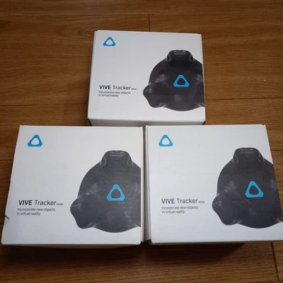 HTC VIVE Tracker 2.0 2018 3 Units Set for VR Motion Capture Used JP - Image 1 of 4
