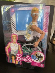 Barbie Ken Fashionistas Doll #167 with Wheelchair & Ramp Made-to-Move Body - Picture 1 of 10