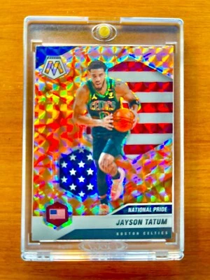 Jayson Tatum RARE ORANGE REFRACTOR PRIZM INVESTMENT CARD SSP MOSAIC CELTICS MINT - Image 1 of 4