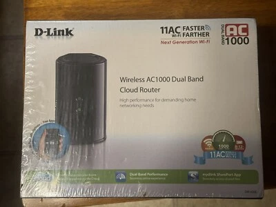 D-Link Wireless AC 1000 Mbps Home Cloud App-Enabled Dual-Band DIR 820L - Image 1 of 4