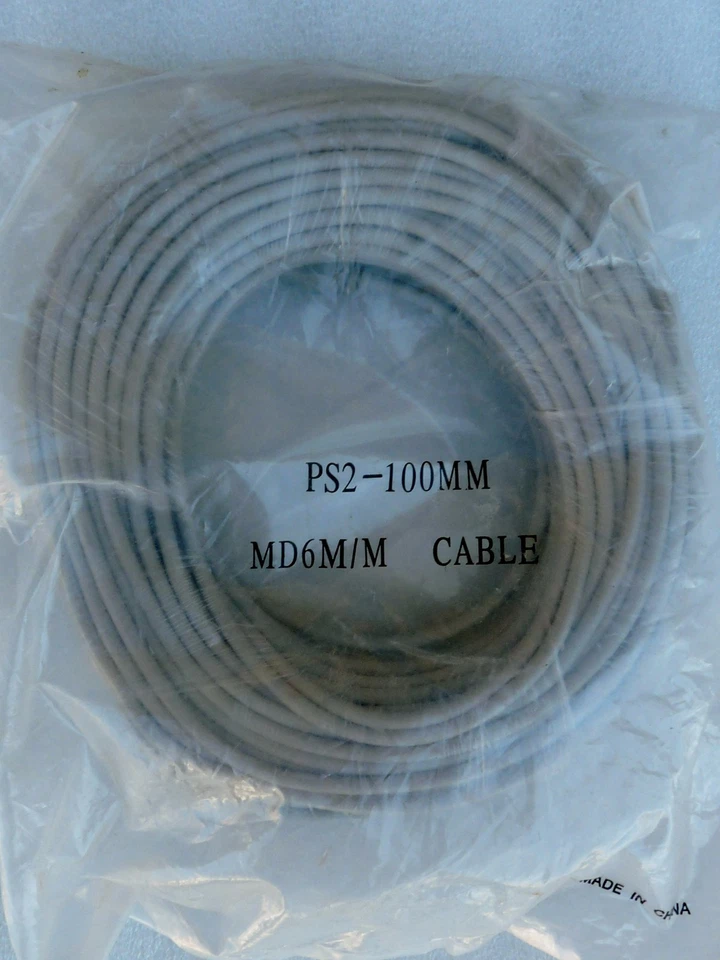 NEW MFG RESOURCES PS2-100MM MOUSE AND KEYBOARD CABLE 100' 100 FEET MALE TO MALE - Image 1 of 1