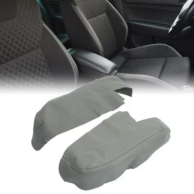 1 par de almohadillas de cubierta de reposabrazos para cubierta de puerta delantera para Honda Ridgeline 2006-2014 gris Foto 1 de 4