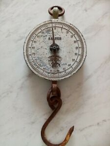Vintage Salter Scale No.235 100lb Hanging Spring Balance Made In England
