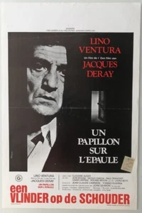 UN PAPILLON SUR L'EPAULE - LINO VENTURA ORIGINAL BELGIAN MOVIE POSTER - Picture 1 of 1