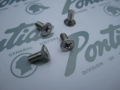 Juego de 4 pestillos de puerta y tornillos golpeadores Pontiac Firebird 1967-1981 Foto 1 de 4