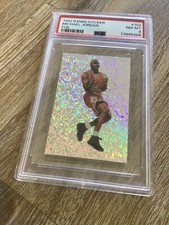Michael Jordan 1992 Panini Sticker # 102 PSA 8 Chicago Bulls Prism Refractor