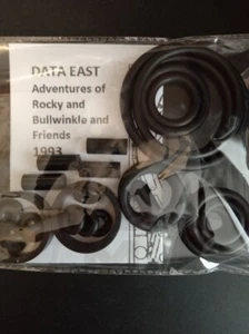 Kit Elastiques Flipper - Rocky and Bullwinkle - DATA EAST - Pinball Rubber - Picture 1 of 1