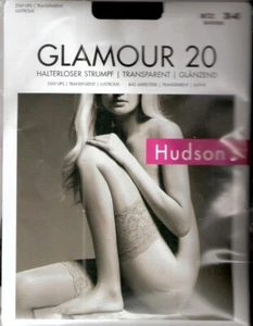 HUDSON Glamour 20 - halterlose Strümpfe Gr. 38-40 oder 41-42 schwarz - Bild 1 von 1