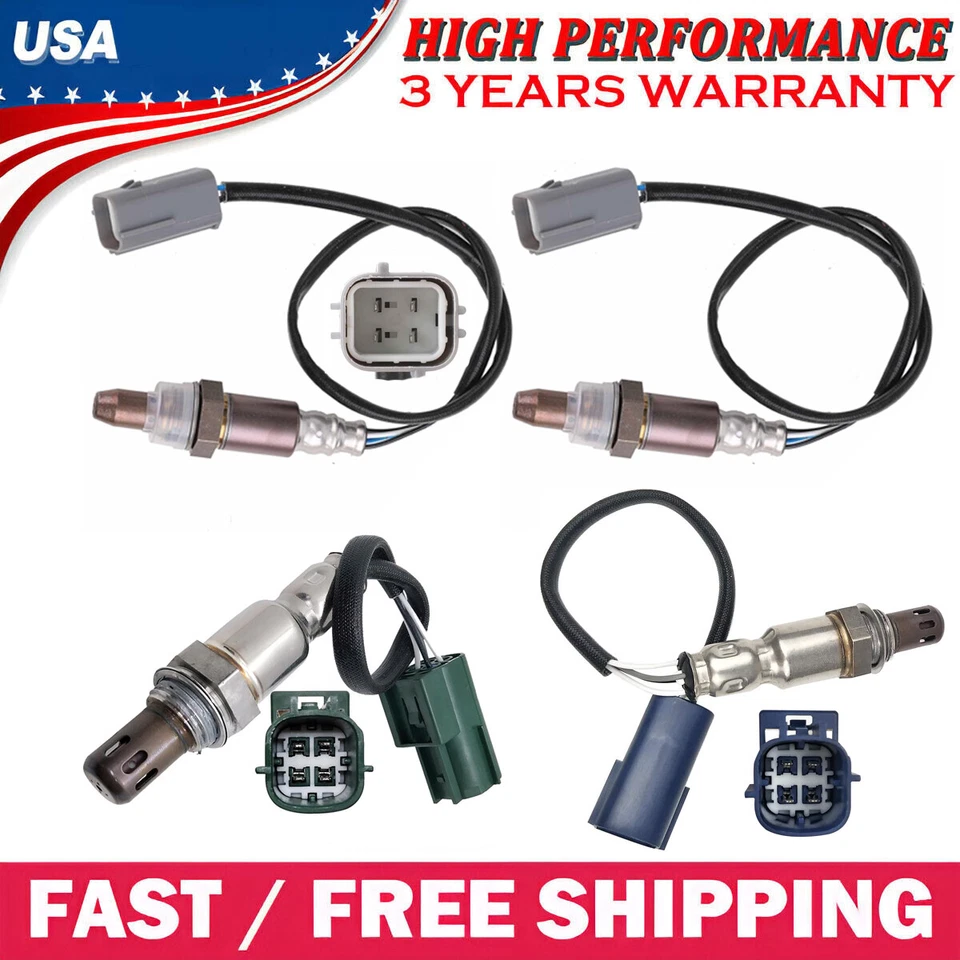 Upstream+Down 4X Oxygen Sensors for 2011 2012 Suzuki Equator Nissan Frontier - Image 1 of 4