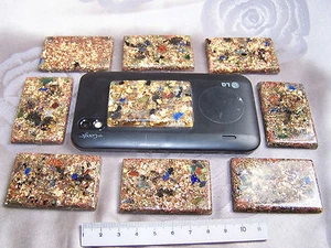 Orgón orgonita teléfono protección shungita cuarzo rosa turmalina piedras curativas - Imagen 1 de 4