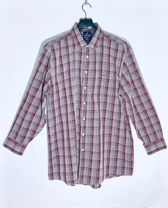 Camisa informal para hombre Stafford a cuadros fácil cuidado con botones delanteros manga larga talla 18 - Imagen 1 de 5