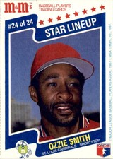 1987 M&M's Star Lineup Ozzie Smith St. Louis Cardinals #24