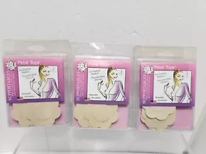 3 Pks Braza Soportables Pétalos Tops Cubiertas para Pezones 3 Pares por Paquete, 9 Pares en Total - Imagen 1 de 2