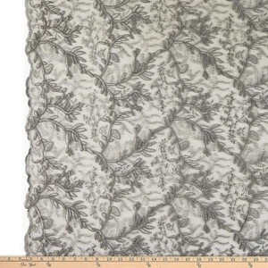 OMAHA Glitter Embroidered Mesh Fabric. Lace Netting Material for Sewing Etc. - Picture 1 of 29