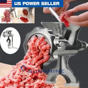 Heavy Duty Meat Grinder Mincer Stuffer Manual Sausage Filler Sauce Maker Machine - Picture 1 of 24